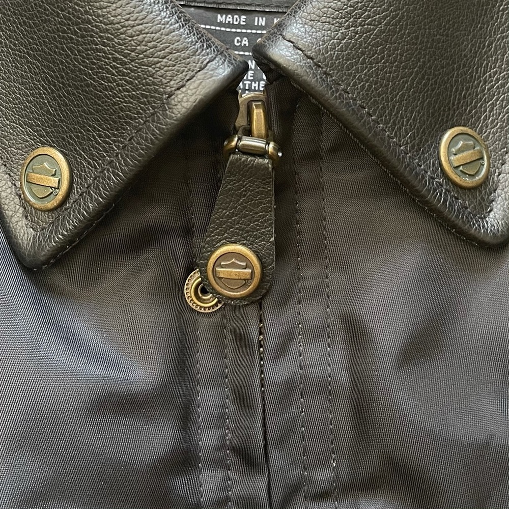 Moto Chic ~ Women’s Harley-Davidson Nylon w/Leather Moto Jacket - S - Picture 8 of 11